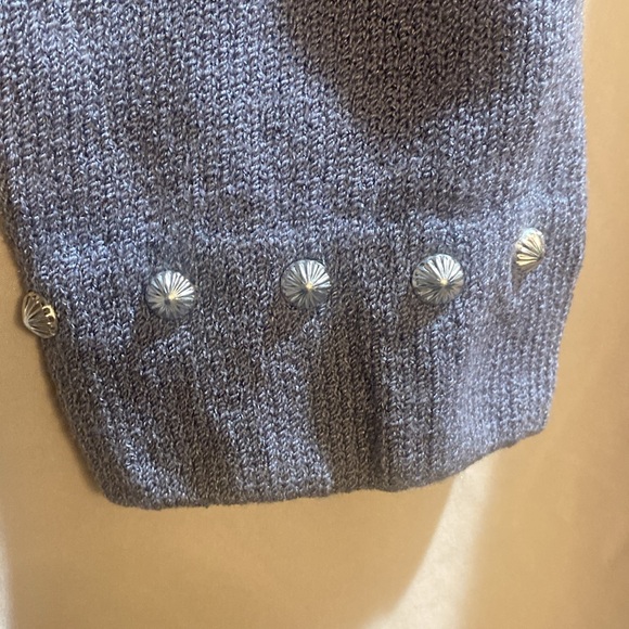 St. John Collection Knit Crop Jacket, Size 4 Color Light Purplish Blue - Picture 3 of 9